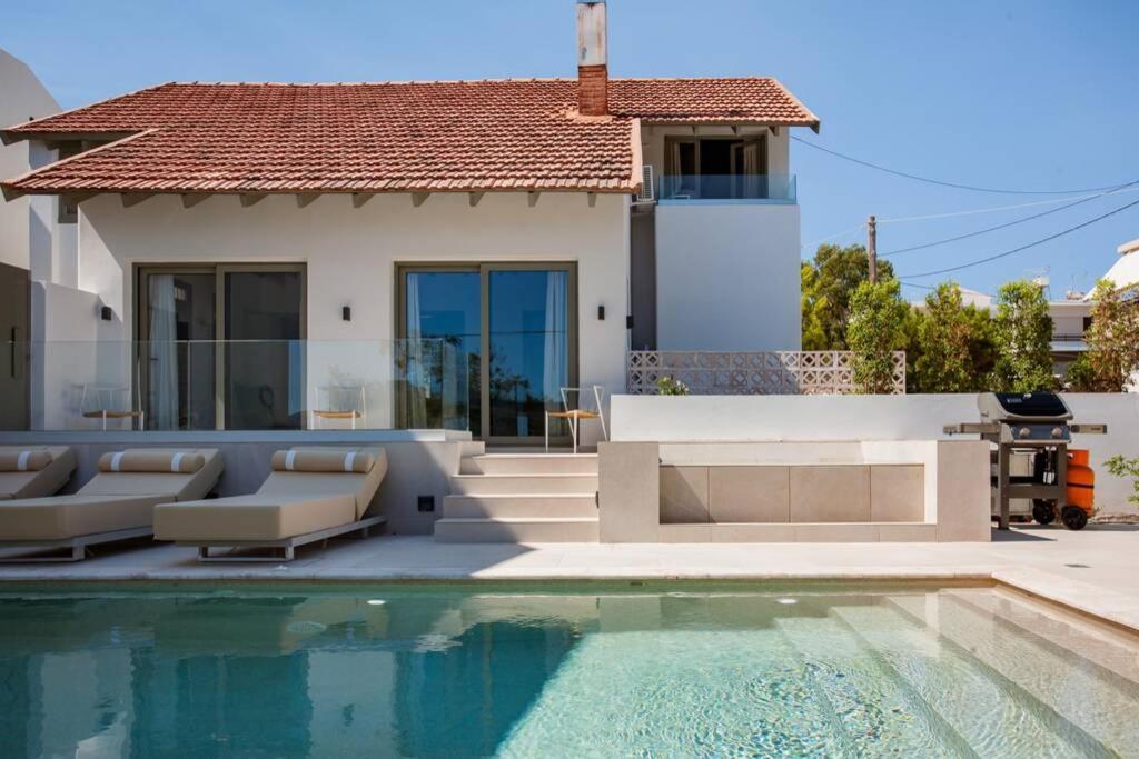 Chania Living Stories Villa With Piano Chrissi Akti Chania Exterior foto